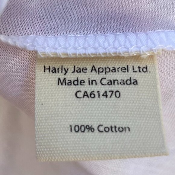 Harly Jae Doll Blouse White Organic Cotton Size S Feminine Minimalist - Picture 4 of 5